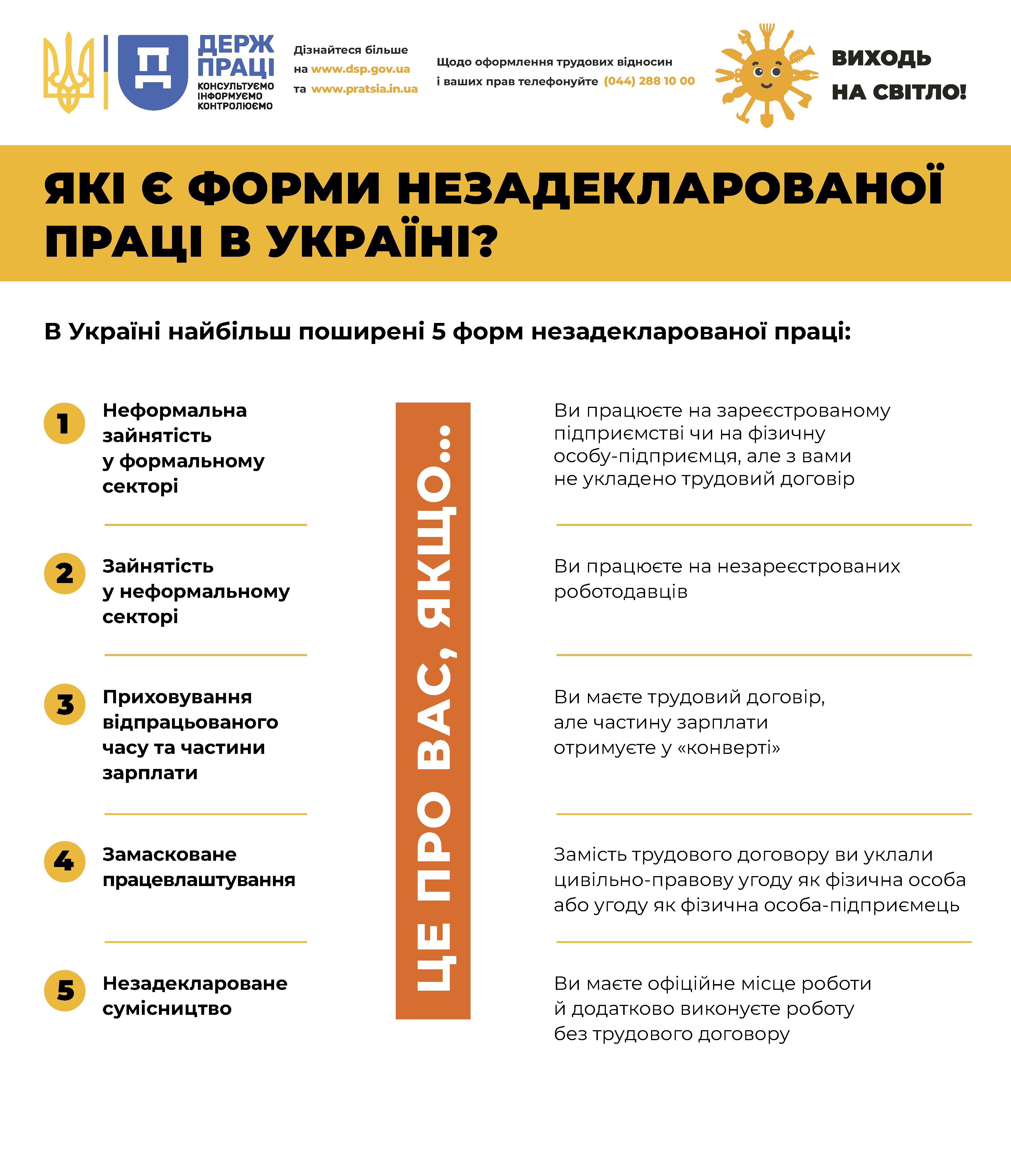 Які є форми незадекларованої праці в Україні