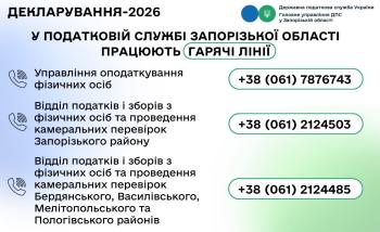 Гарячі лінії з питань декларування доходів громадян 