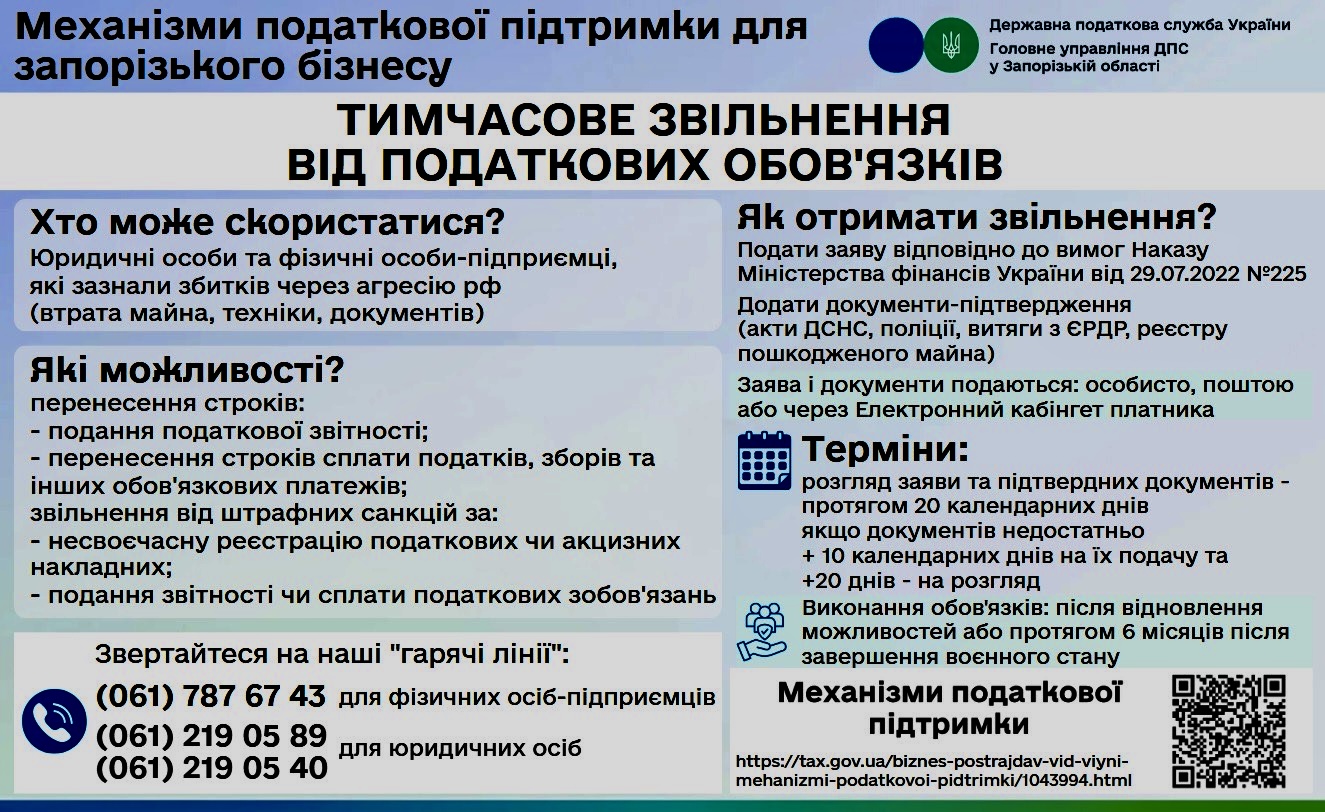 Тимчасове звільнення від податкових обов'язків: хто може скористатися